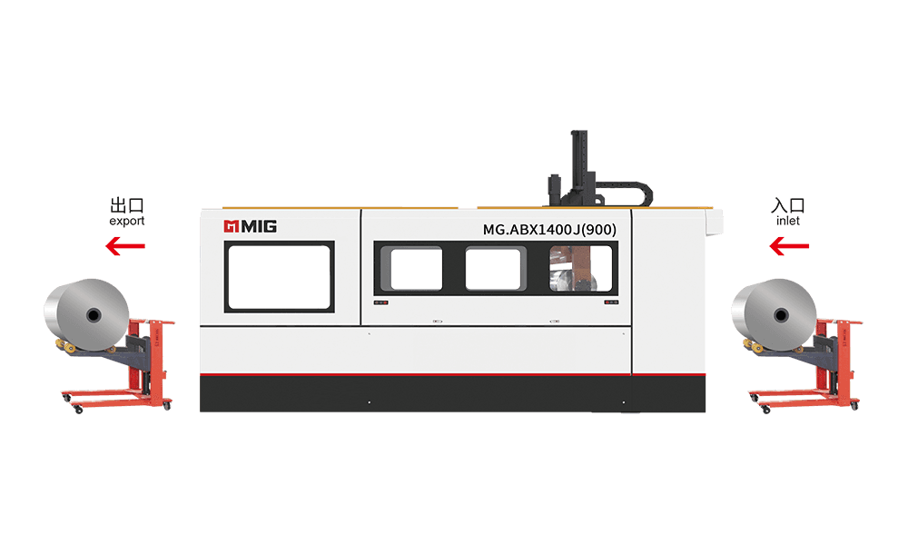 MG.ABX1400J(900) เครื่องล้างเพลทเส้นผ่านศูนย์กลางใหญ่แขนเดียว (เข้าและออกจากรถพิมพ์)